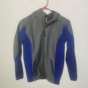 Men's Gray and Blue Jacket
